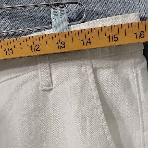 Ella Moss Women’s Wide Leg Crop Pants Cream Size 8 - Picture 4 of 12